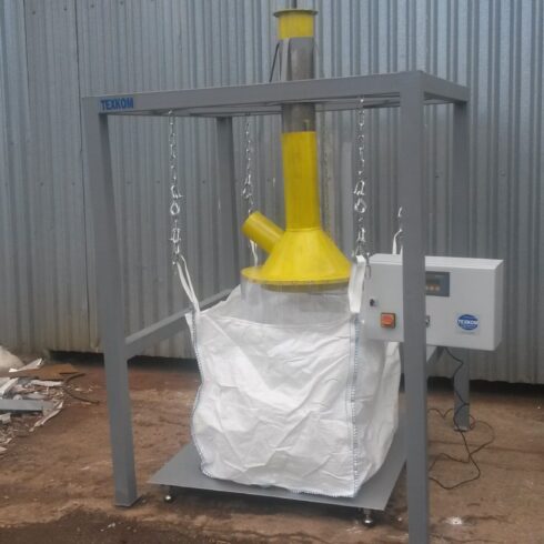 bulk bag weighing and filling station