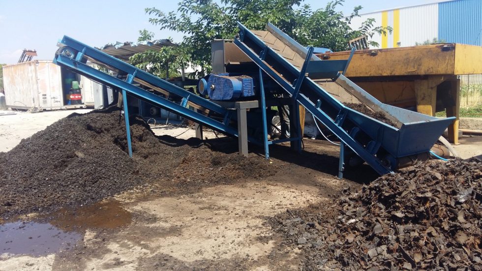 Tire recycling plant