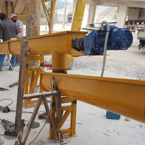 Trough Augers on a Lime Quarry